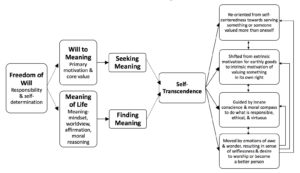 Figure 1. Frankl's Two-Factor Theory and Characteristics of Self-Transcendence (20161220)
