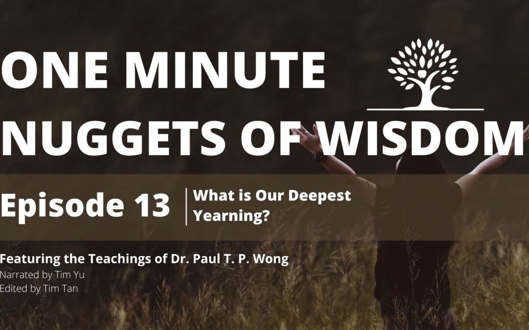 What is Our Deepest Yearning?